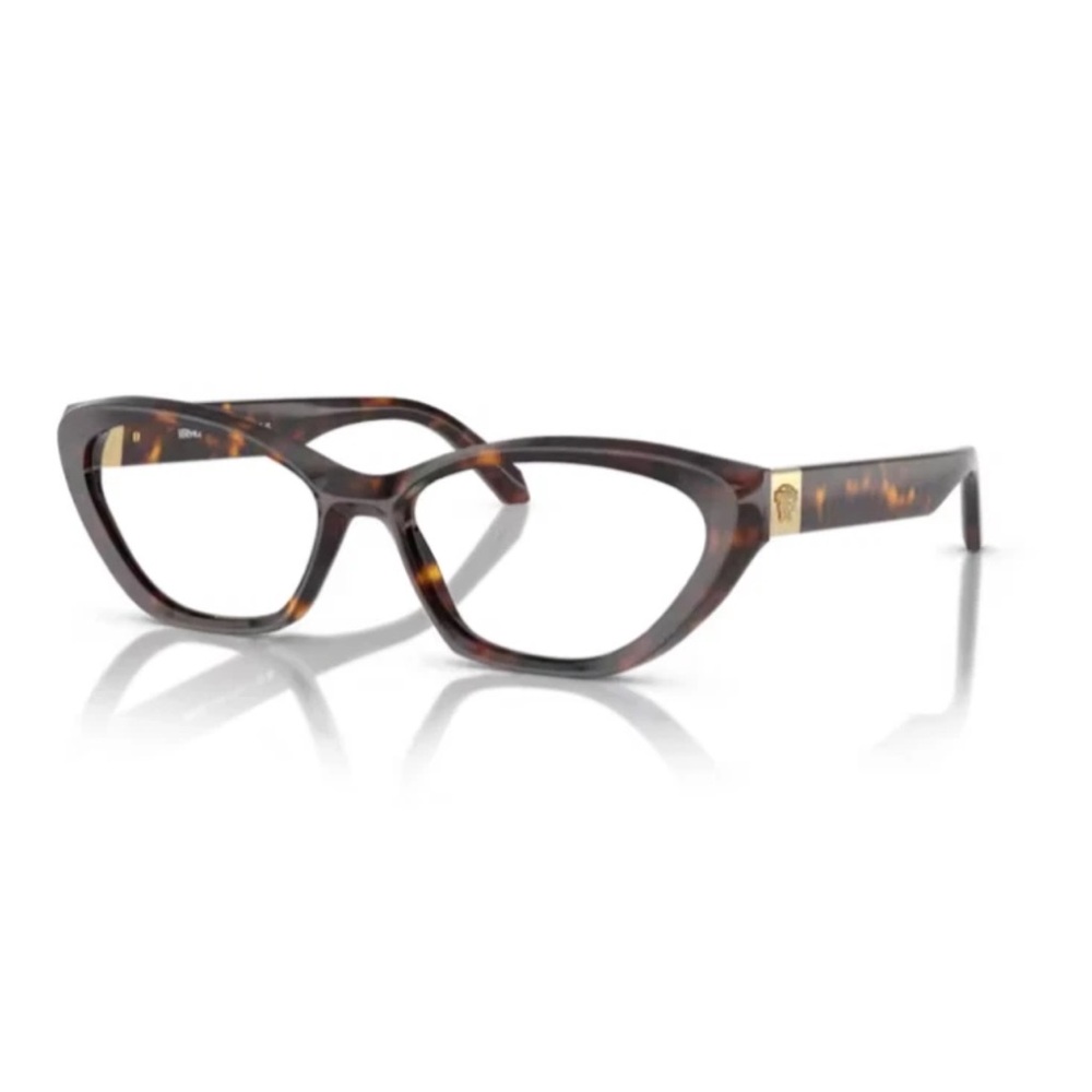 NWT Versace Brown Cat-Eye Glasses with Gold Accents💗💗💗